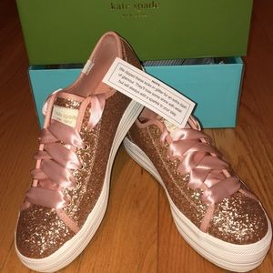 Kate Spade - Rose Gold Platform Sneakers